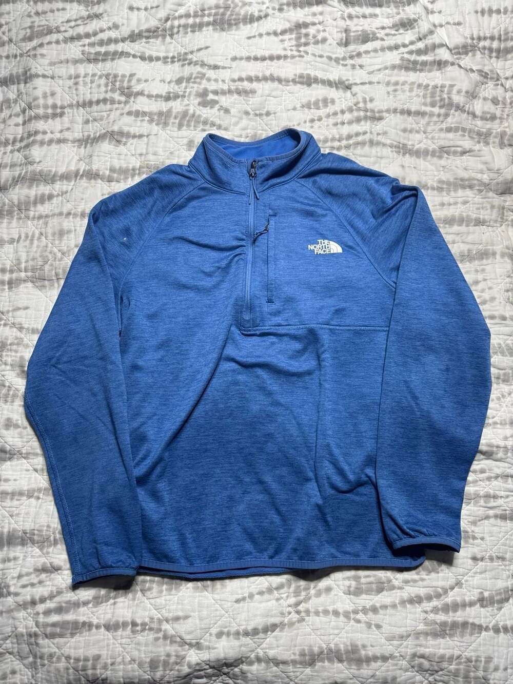 The North Face Men's Canyonlands 1/4 Zip Pullover Fleece Blue Size L